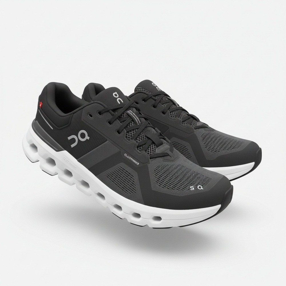 On Cloudrunner 2 Mens 11.5 Eclipse Black Running Shoes Sneakers 3ME10140264 NEW